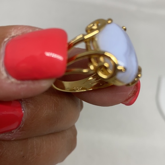 Sterling lace agate ring - Picture 5 of 11